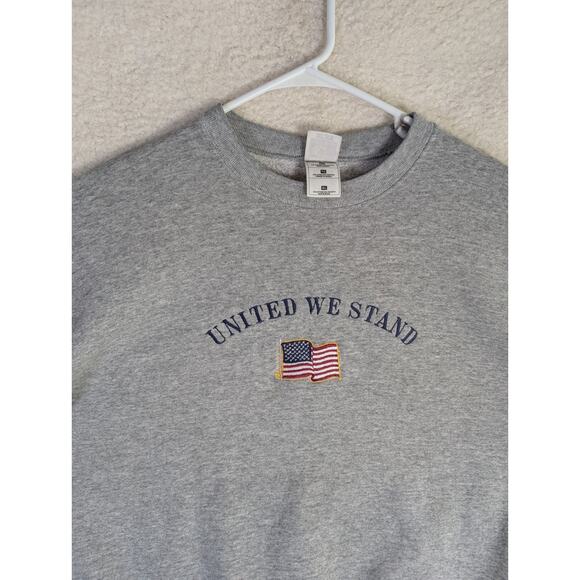 Vintage Sweatshirt Mens XL Gray Sept 9/11 Remember WTC Memorial - Picture 11 of 16